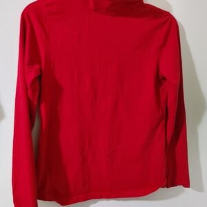Christopher & Banks Bold Red Turtleneck Top